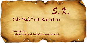 Sükösd Katalin névjegykártya